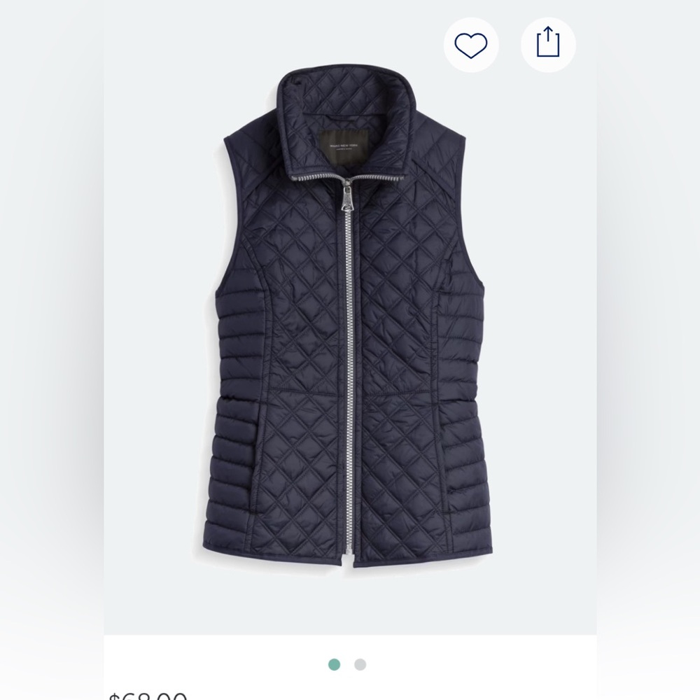 Women's Quilted Navy Vest